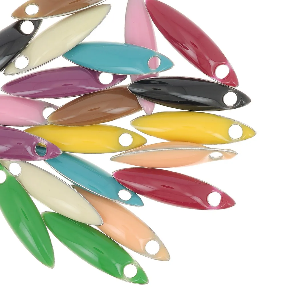 Assortimento di zecchini in resina epossidica 15x4 mm - Multicolore x20