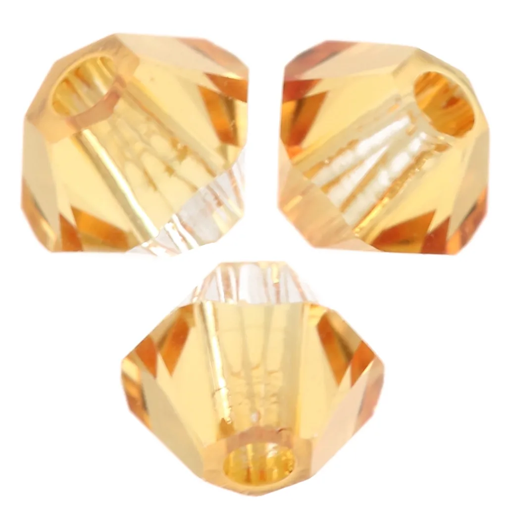 Biconi di cristallo PureCrystal 5328 da 3 mm - Dark Orange x50