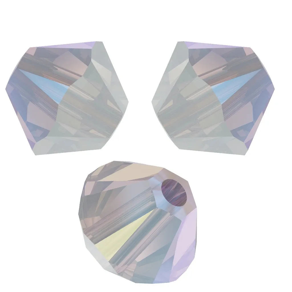 Biconi PureCrystal 5328 4 mm White Opal Shimmer x50