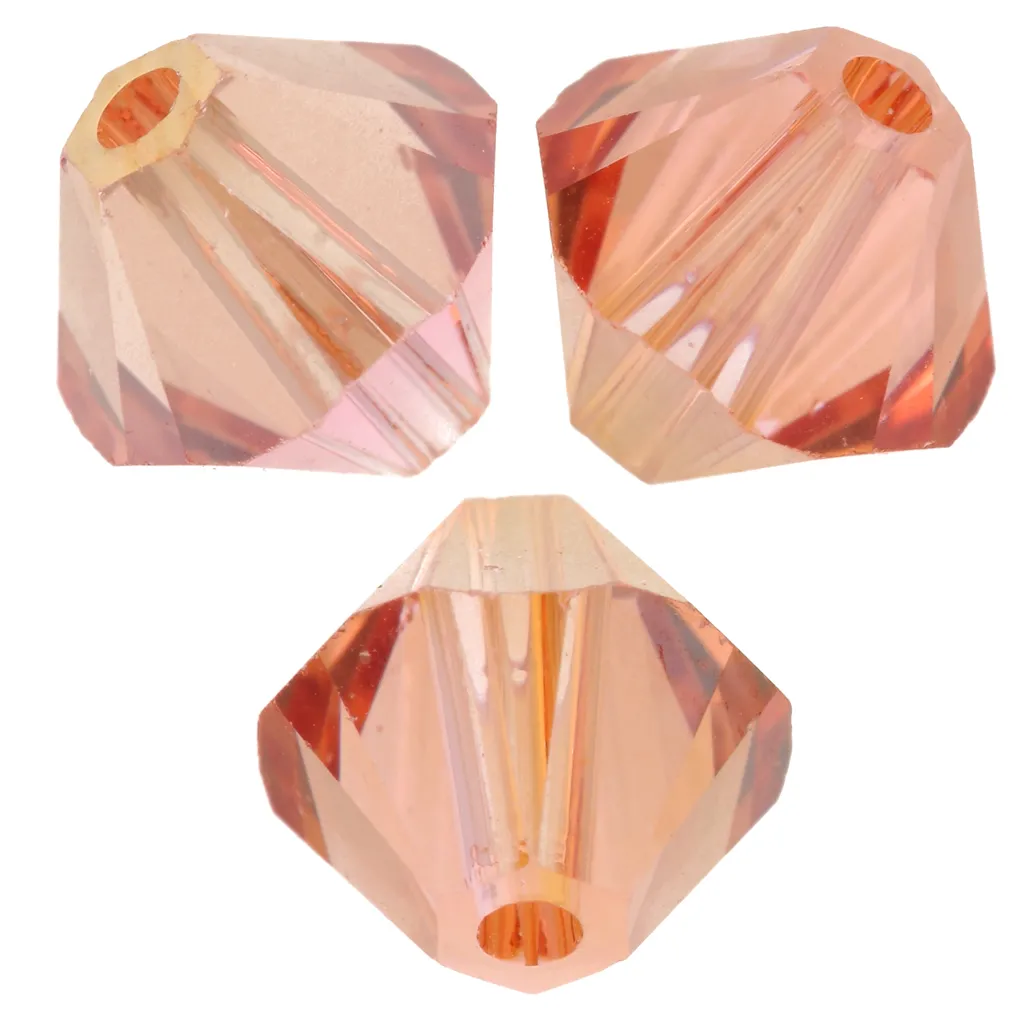Biconi PureCrystal 5328 6 mm - Light Rose Caramel x20