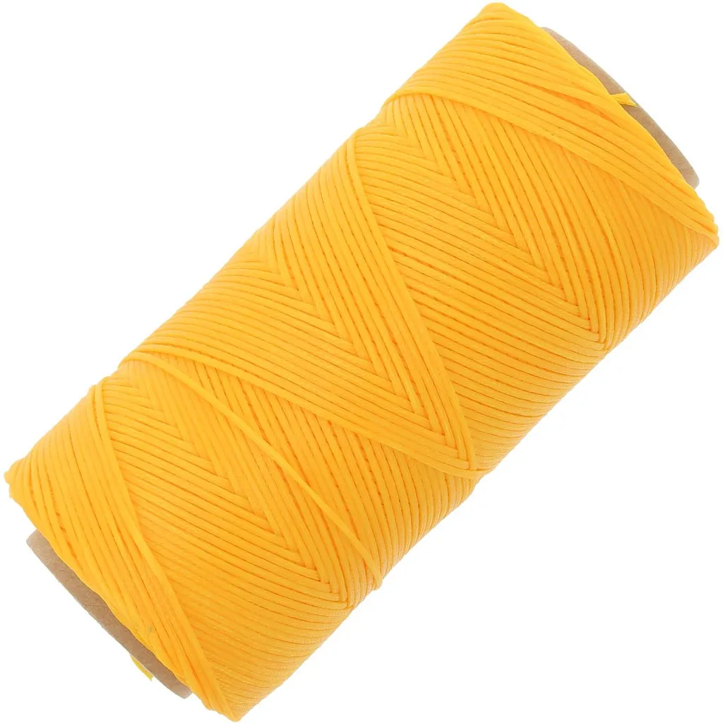 Bobina cerata Linhasita per macramè 1,4 mm - Giallo oro (218) x167m