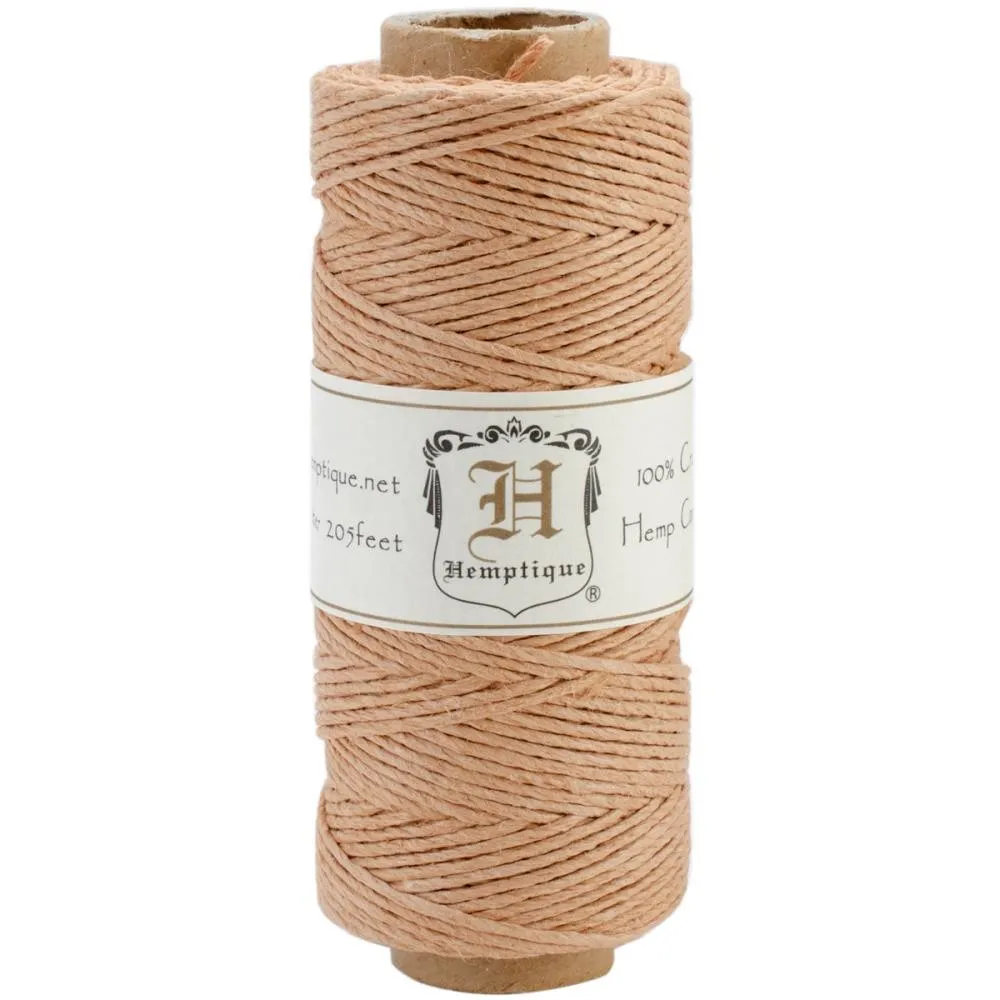 Bobina di 62 metri filo di canapa Hemp Cord 1.1 mm Cappuccino