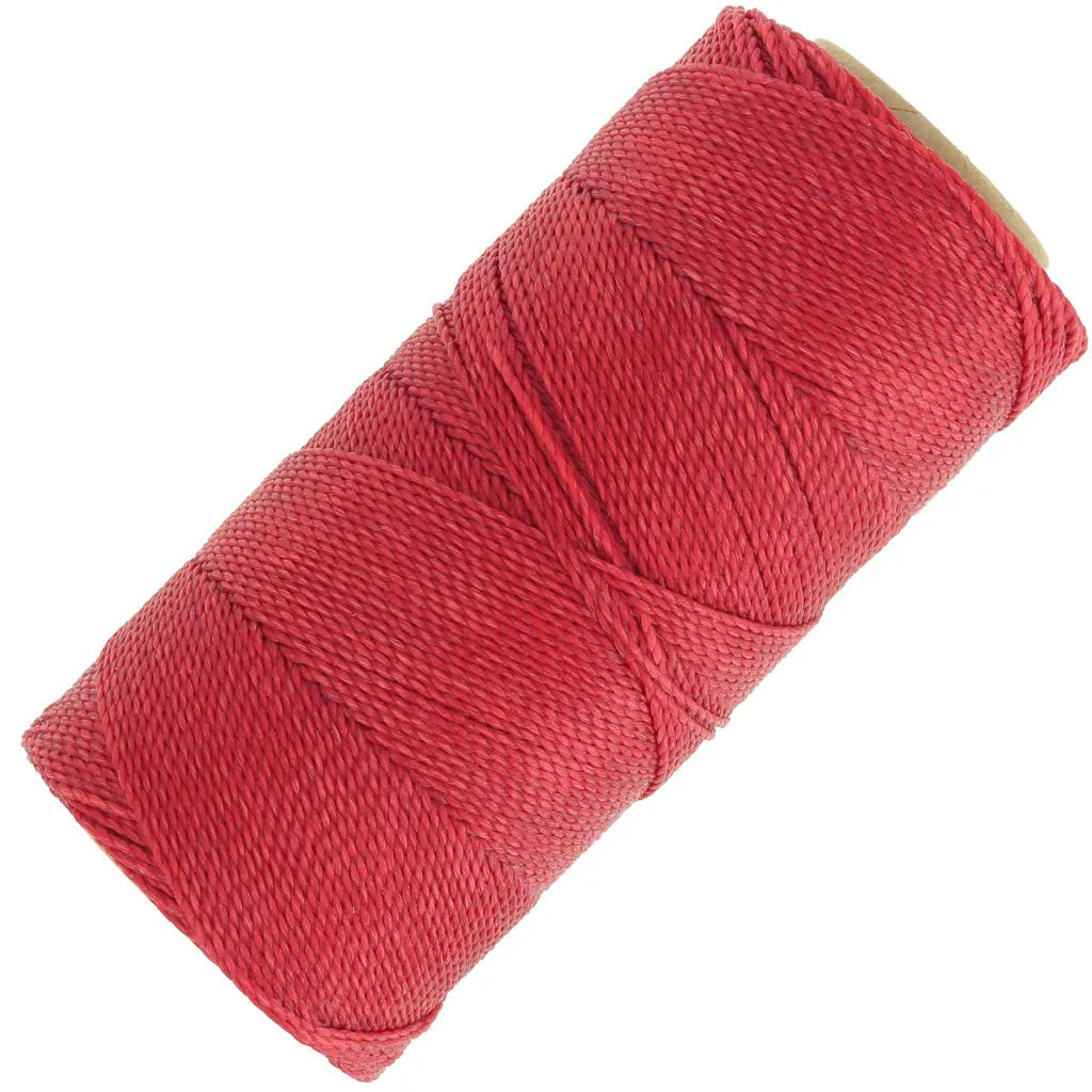 Bobina di filo cerato Linhasita - Parfum Pitanga - 1 mm Rosso Cadmio (677) x168m
