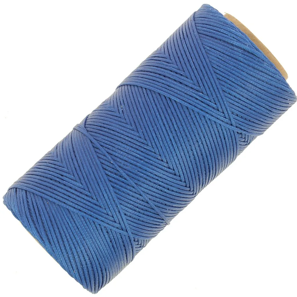 Bobina di filo cerato Linhasita per macramè 1,4 mm - Blu (692) x167m