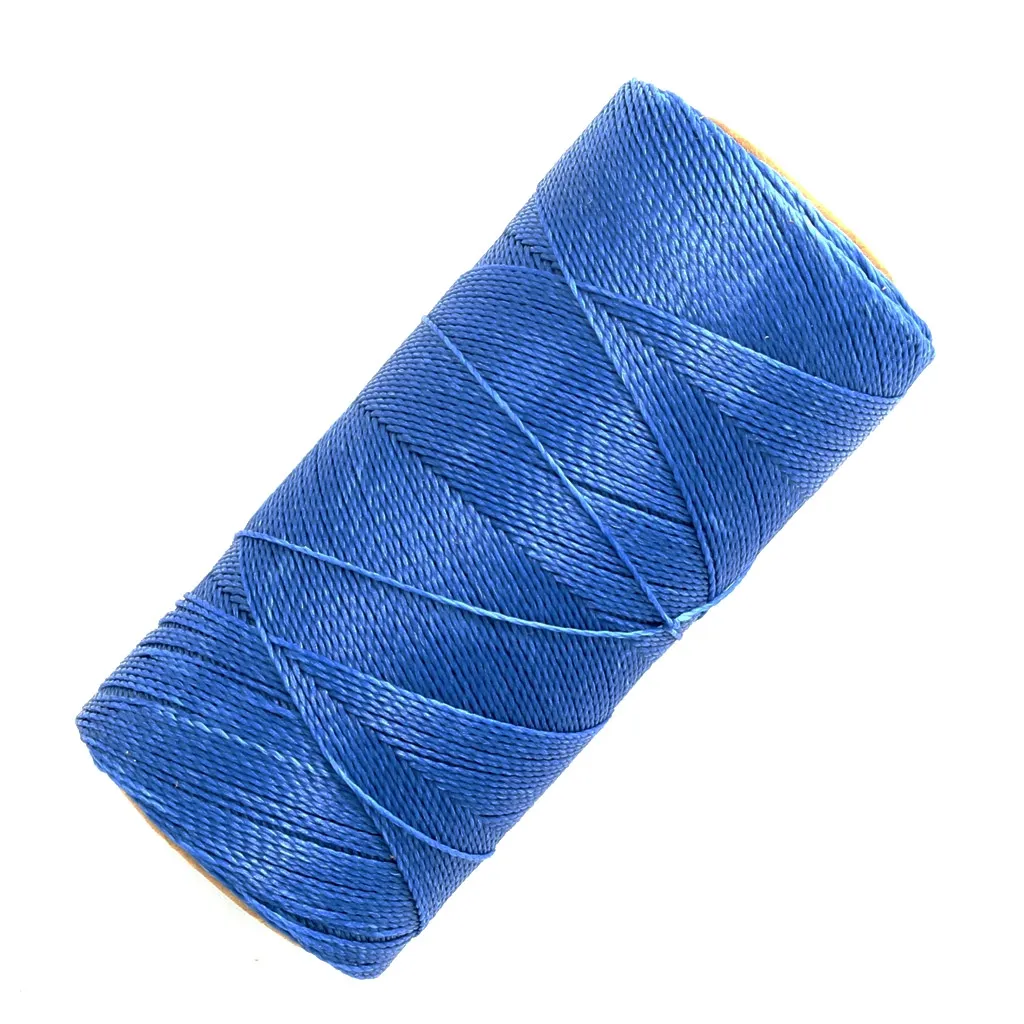 Bobina di filo cerato Linhasita per micro macramè 0,5 mm - Blu (692) x335m