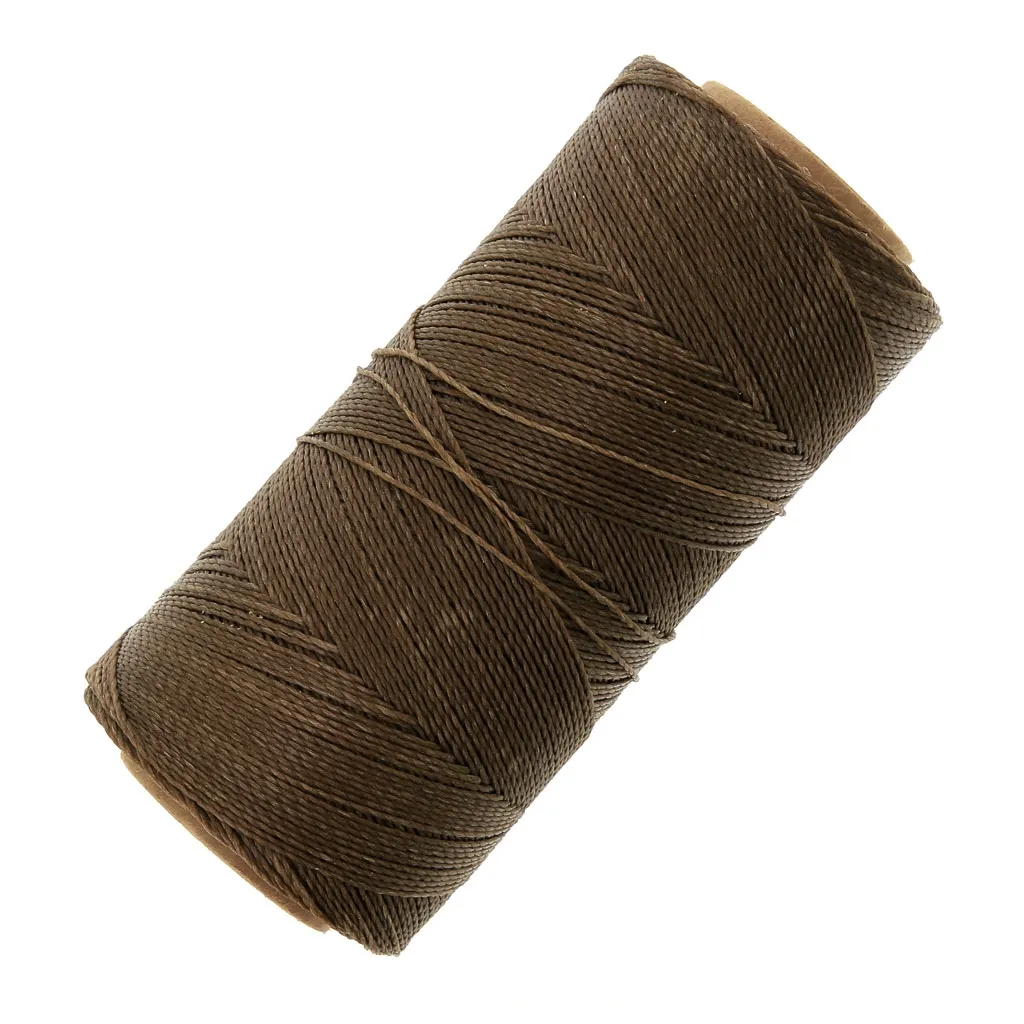 Bobina di filo cerato Linhasita per micro macramè 0,5 mm - Café au Lait (612) x335m