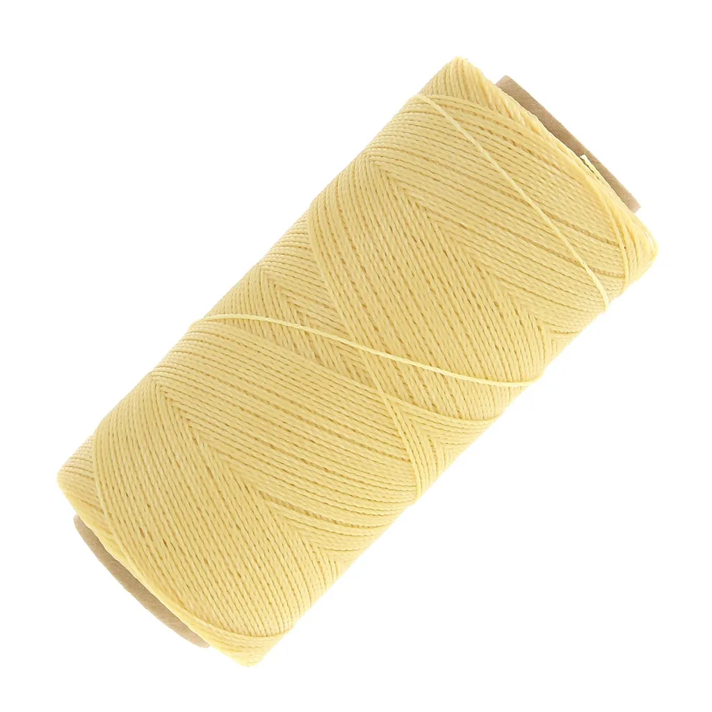 Bobina di filo cerato Linhasita per micro macramè 0,5 mm - Crema (1310) x335m