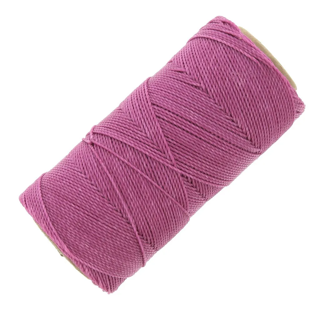 Bobina di filo cerato Linhasita per micro macramè 0,5 mm - Fucsia (899) x335m