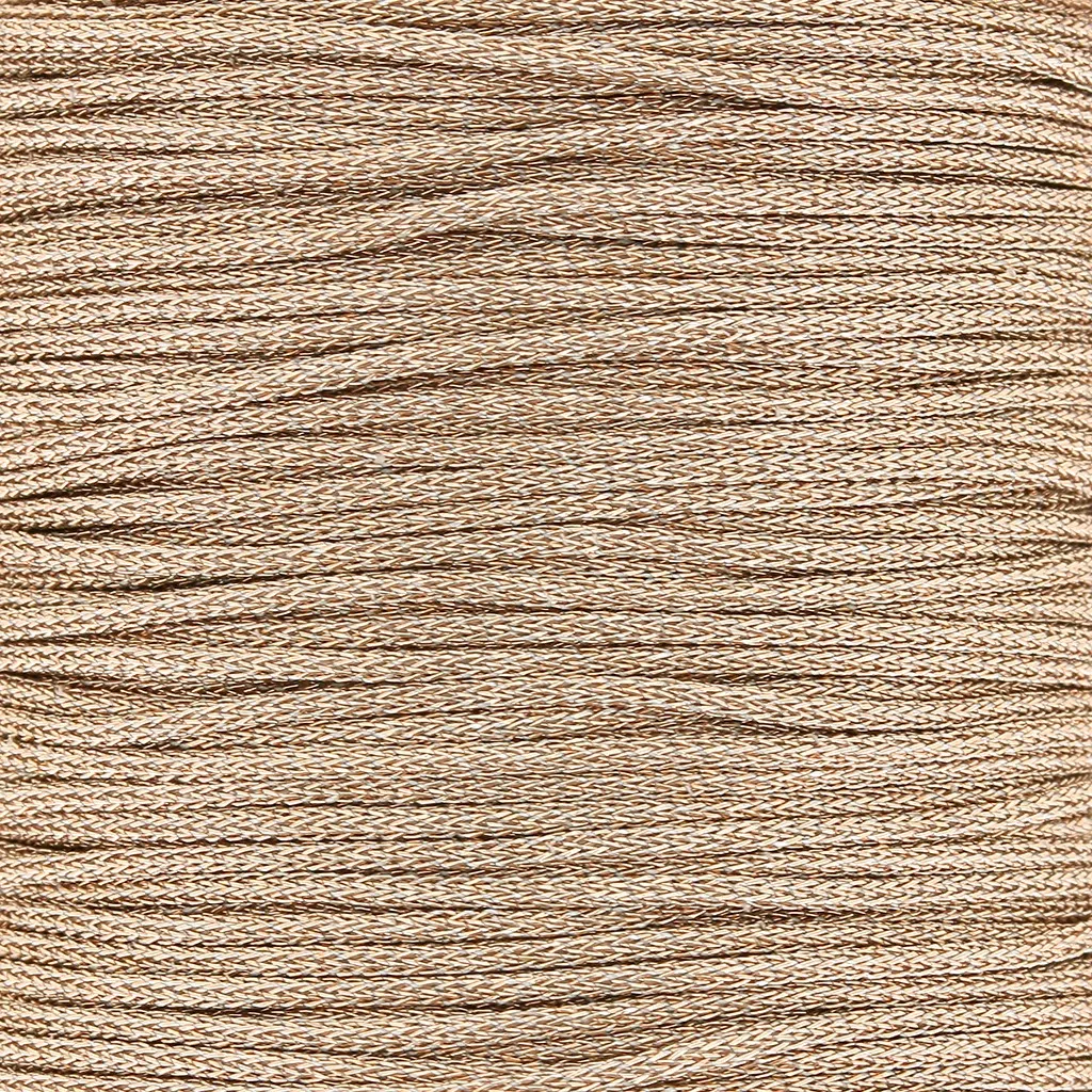 Bobina di filo di poliestere metallico 1 mm oro rosa x 20 m