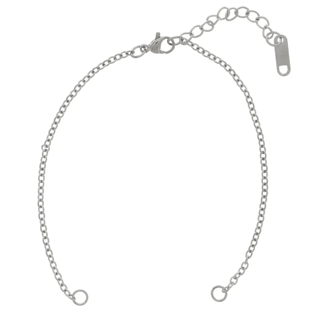Bracciale per distanziatore 18cm Maglia forzatina - Acciaio inox 304 x1