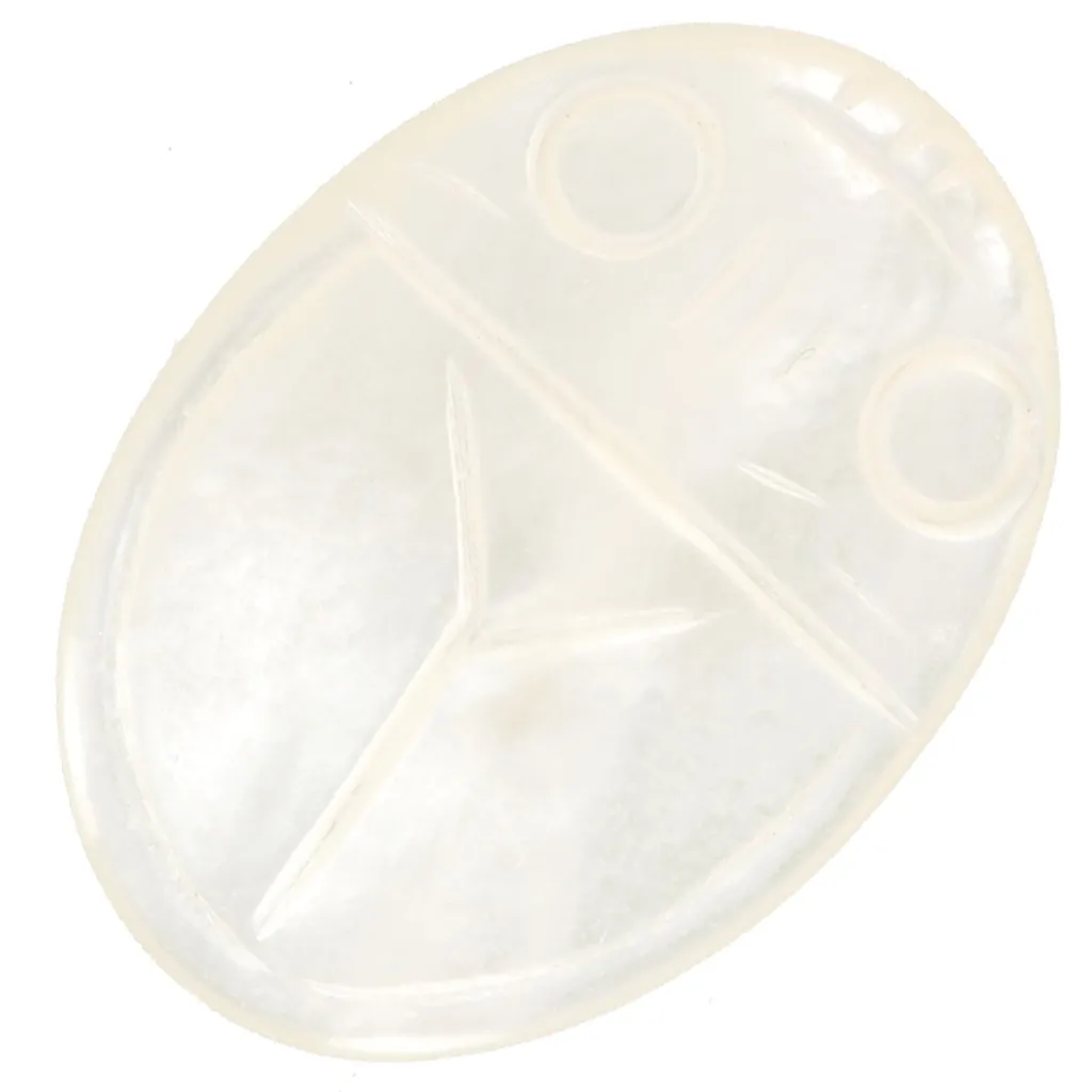 Cabochon Ovale inciso Scarabeo 25x18 mm Madreperla - Naturale x1