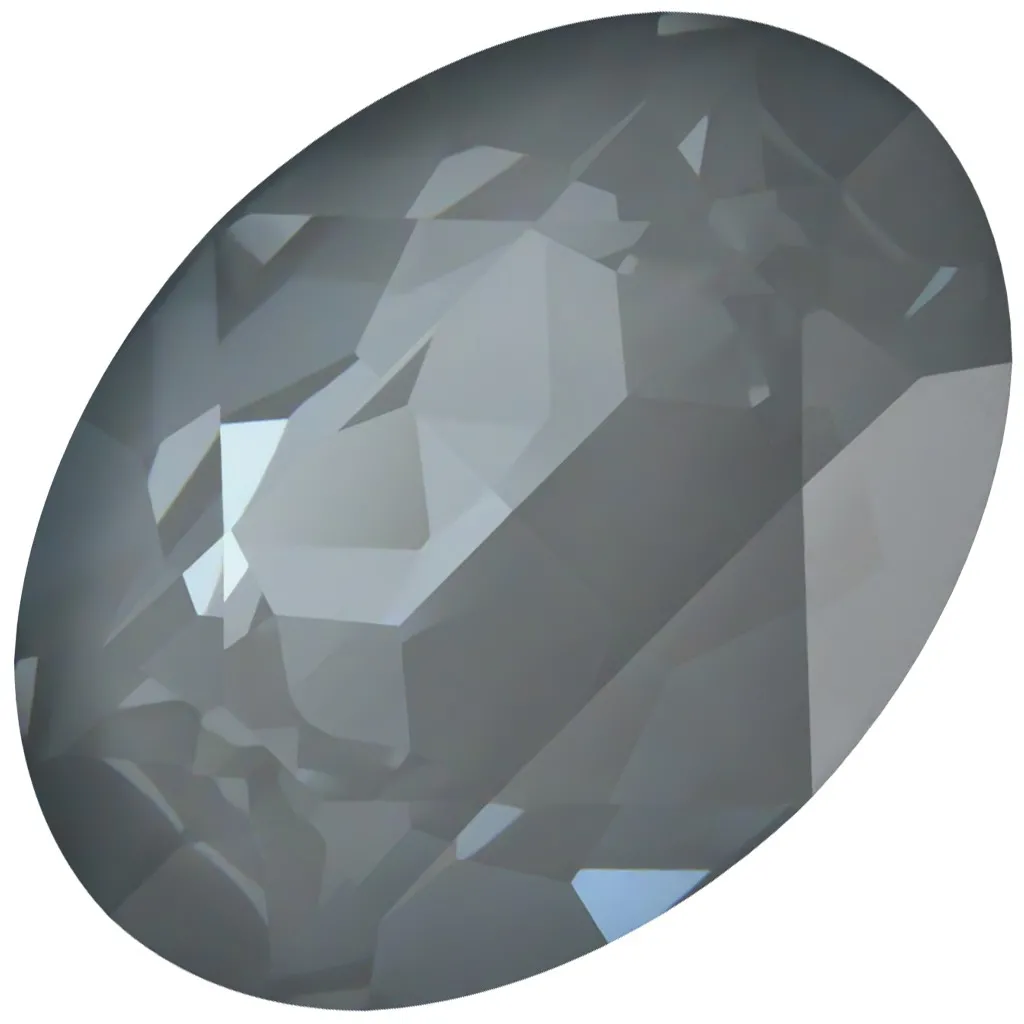 Cabochon PureCrystal 4120 ovale 18x13 mm - Crystal Dark Grey Ignite x1