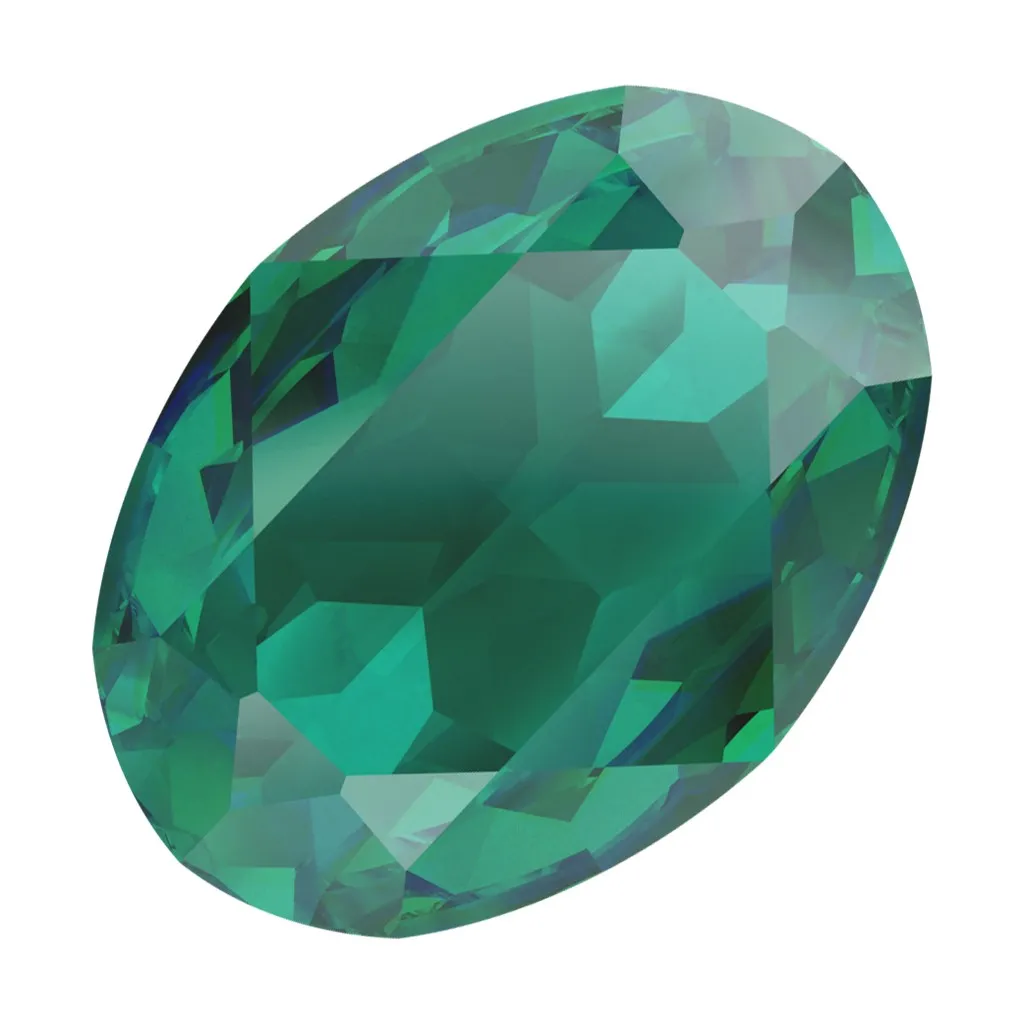 Cabochon PureCrystal 4120 ovale 18x13 mm - Emerald Ignite x1