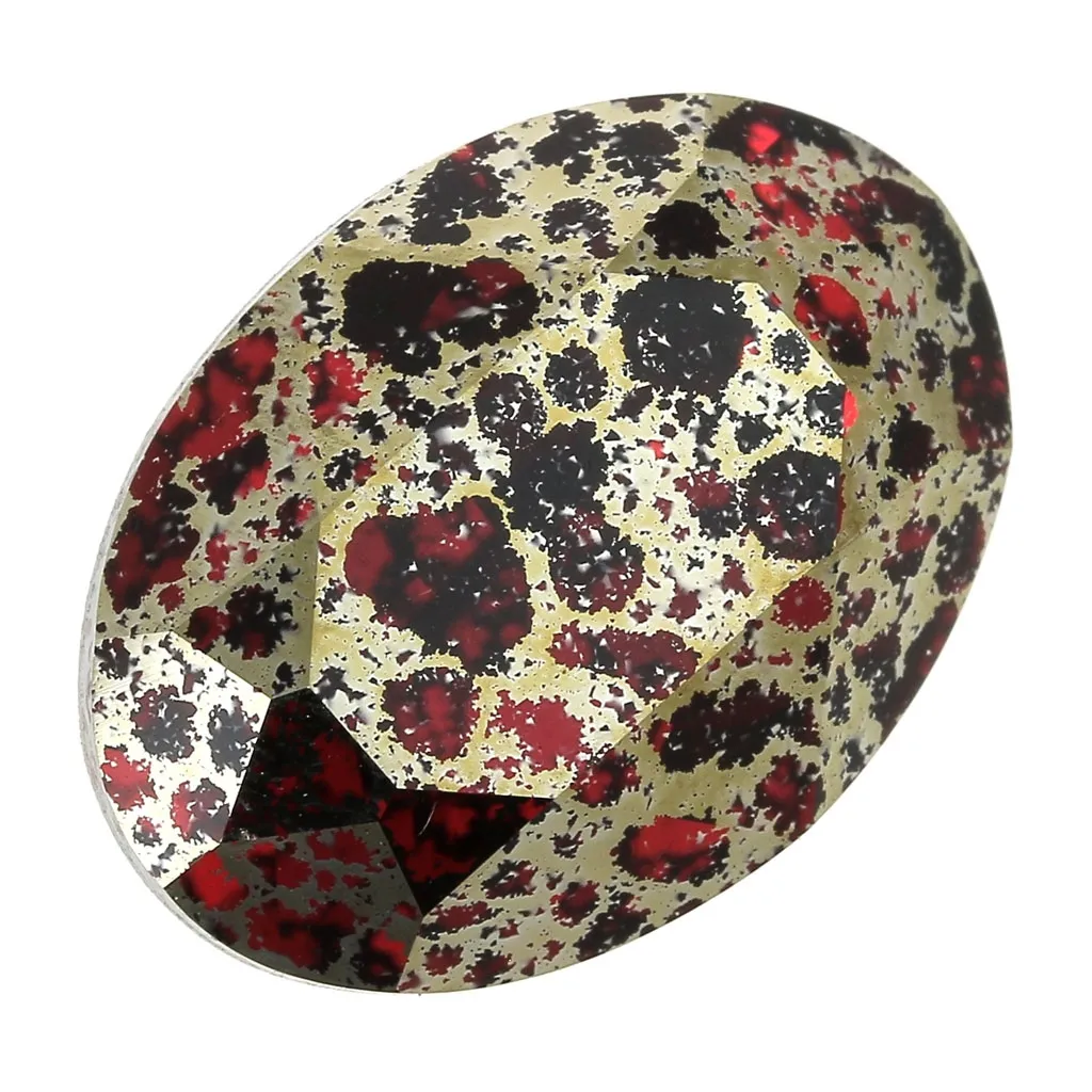Cabochon PureCrystal 4120 ovale 18x13 mm Scarlet Gold Patina x1