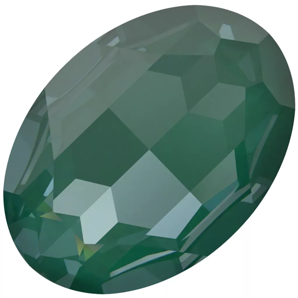 Cabochon PureCrystal 4127 ovale mm. 30x22 Crystal Pine Green Ignite x1