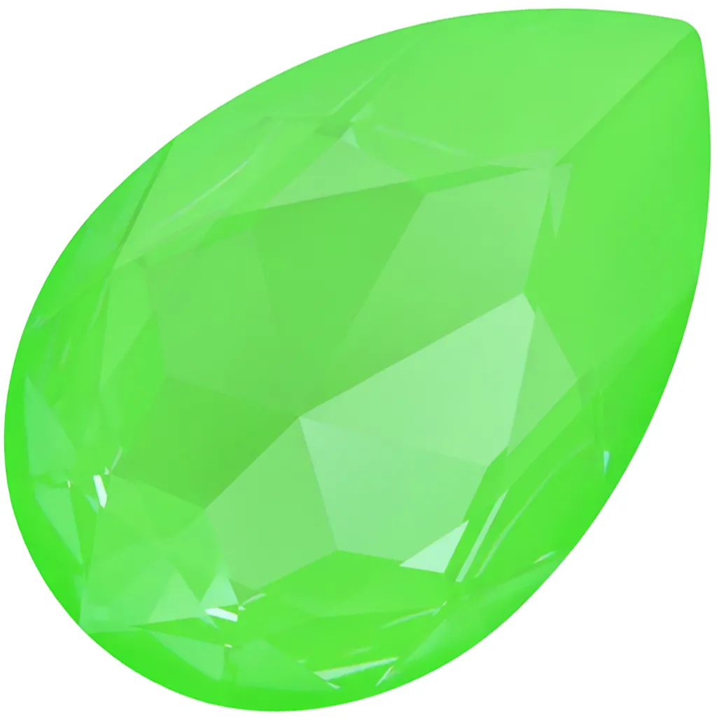 Cabochon PureCrystal 4327 30x20 mm - Crystal Electric Green Ignite x1