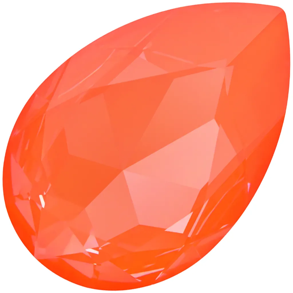 Cabochon PureCrystal 4327 30x20 mm - Crystal Electric Orange Ignite x1
