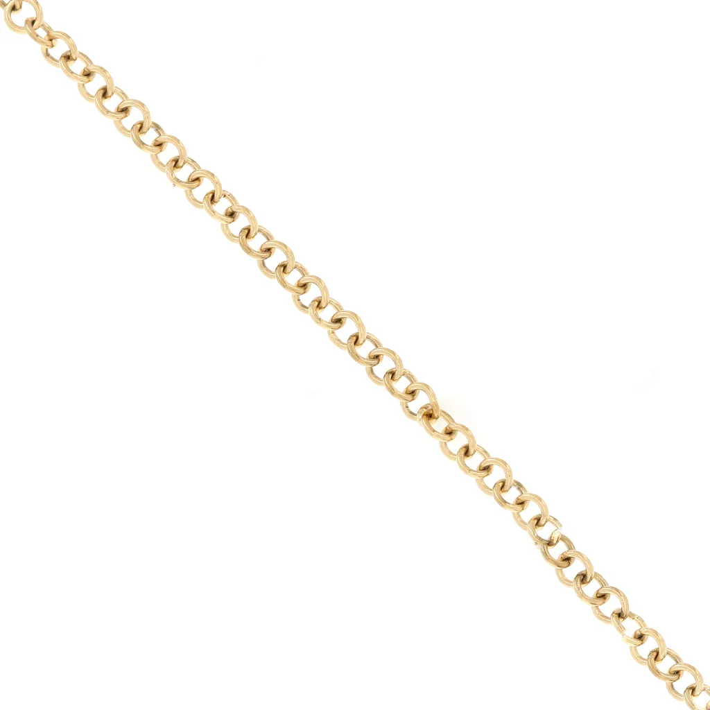 Catena Forzatina a maglia tonda da 4,9 mm - Acciaio inossidabile 316L Dorato x50cm