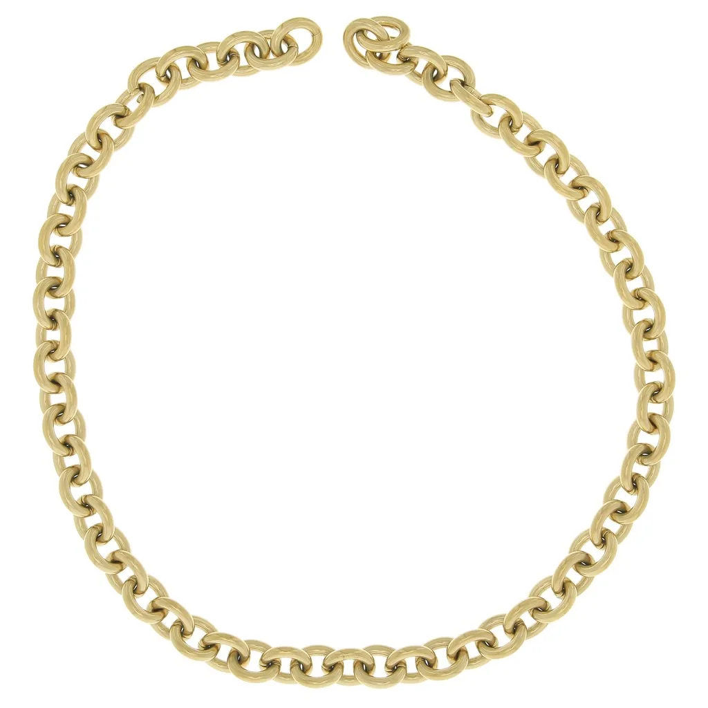 Catena maglia Forzatina 11.9 mm Acciaio inossidabile dorato 316L x50cm