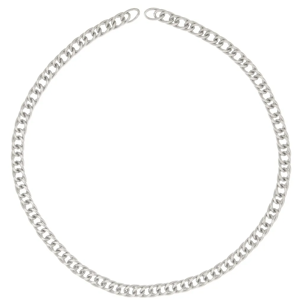 Catena maglia Gourmette limata 7.75 mm in acciaio inossidabile 316L x50cm