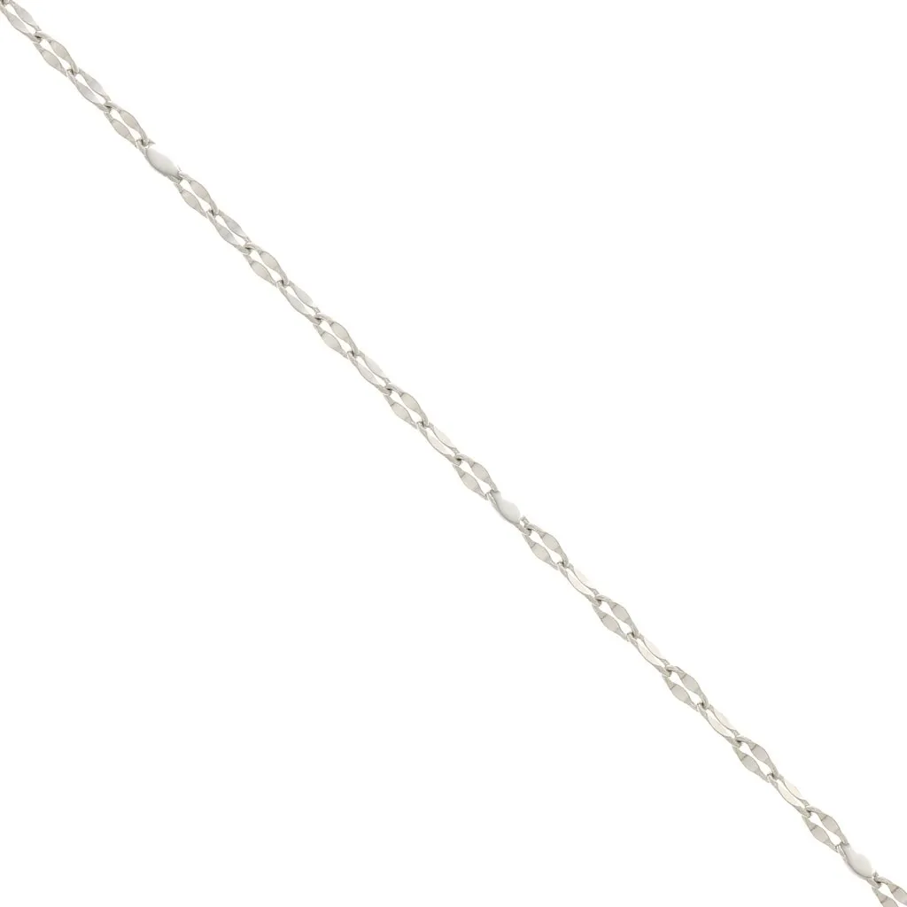 Catena - resina epossidica 1.5 mm - Bianco -Acciaio inossidabile x90cm