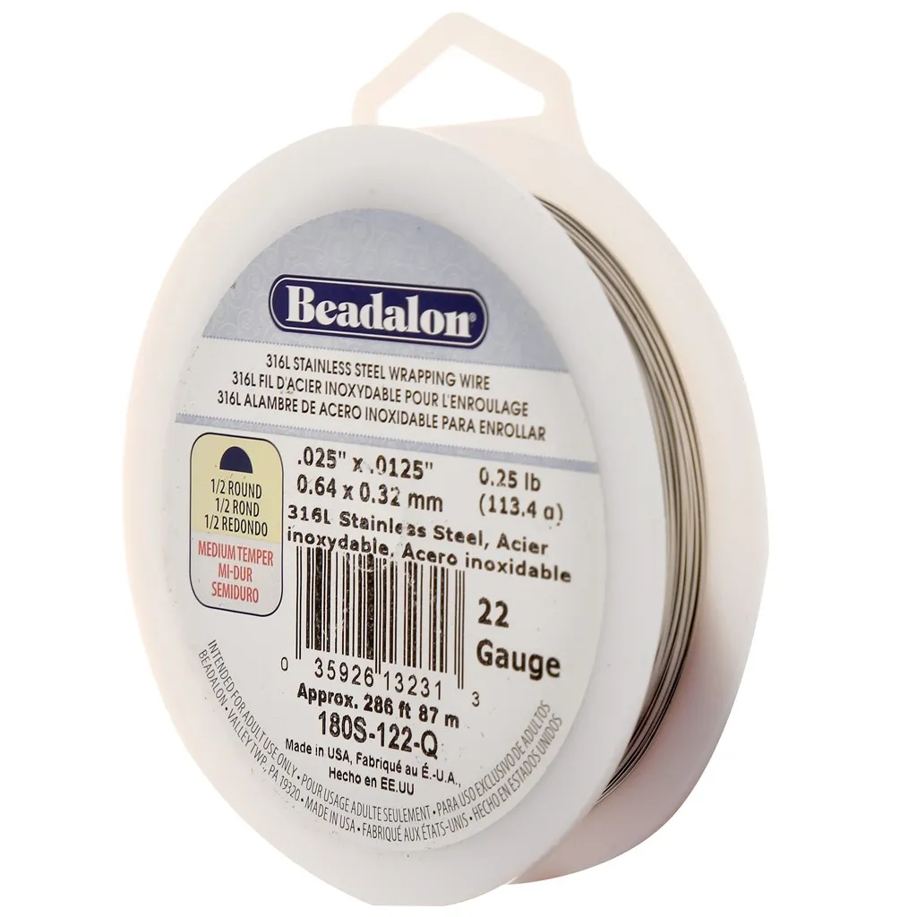 Cavetto 0,64 mm - acciaio inox 316L x87m