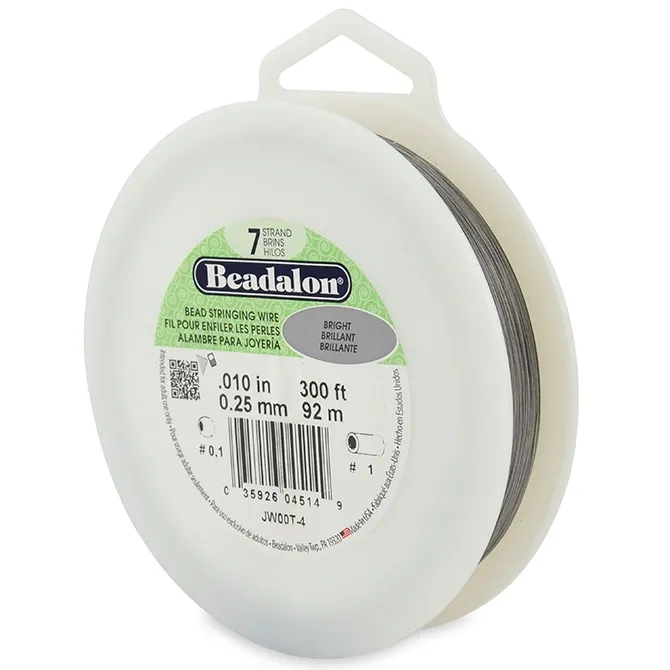 Cavetto acciaio 7 fili mm. 0.25 x m. 91