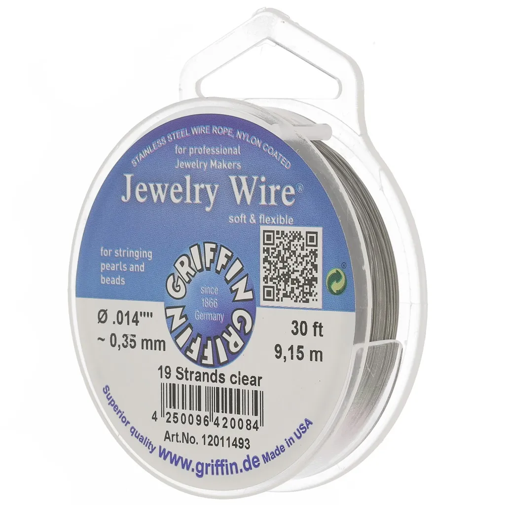 Cavetto in acciaio inossidabile 19 fili 0,35mm x9,15m