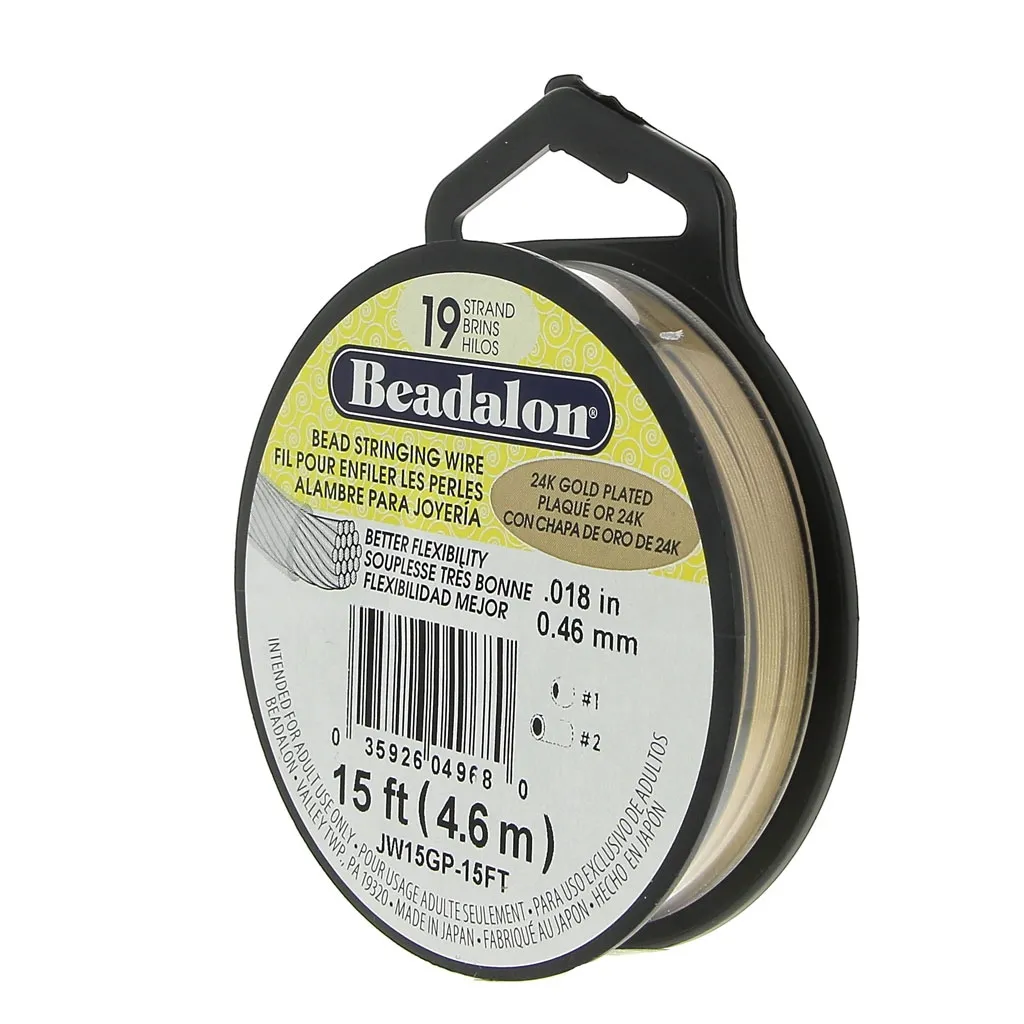 Cavo 19 fili 0.46 mm - Dorato con oro fino x4.6 m