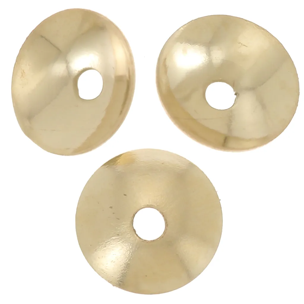 Coppette lisce 4 mm - Gold filled x15