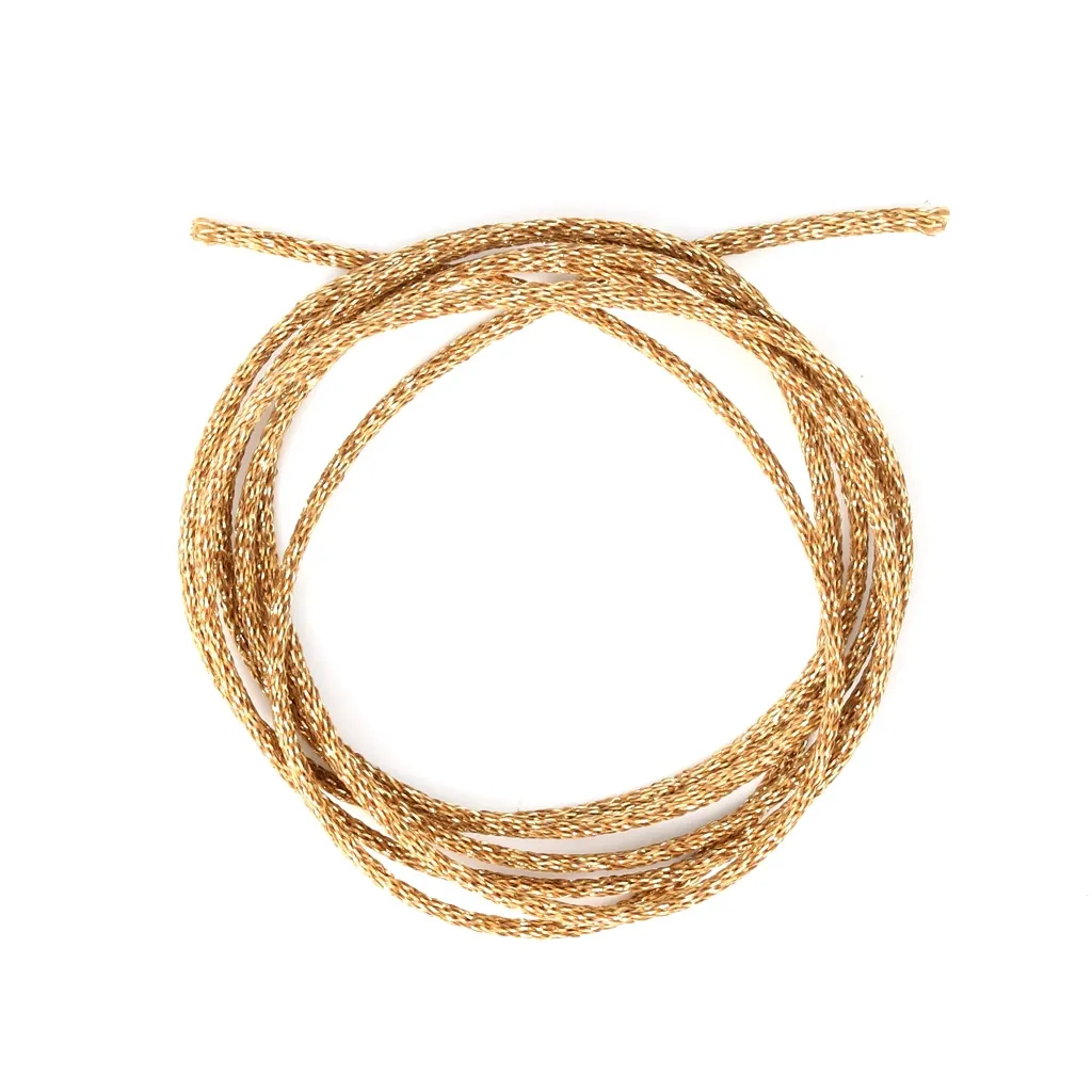 Cordoncino metallico Mokuba 2 mm - Dorato x1m