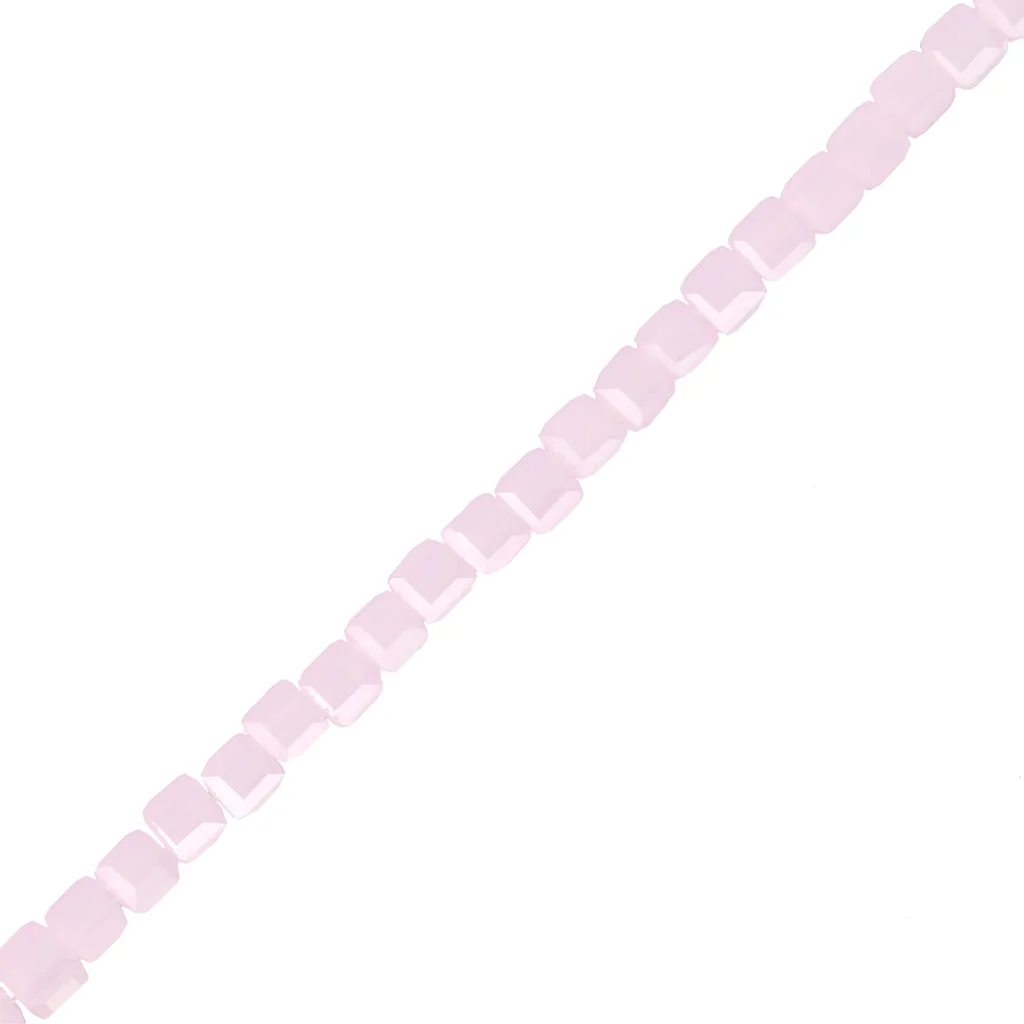 Cubetti di vetro 2,5 mm Rosa Opale chiaro x47 cm