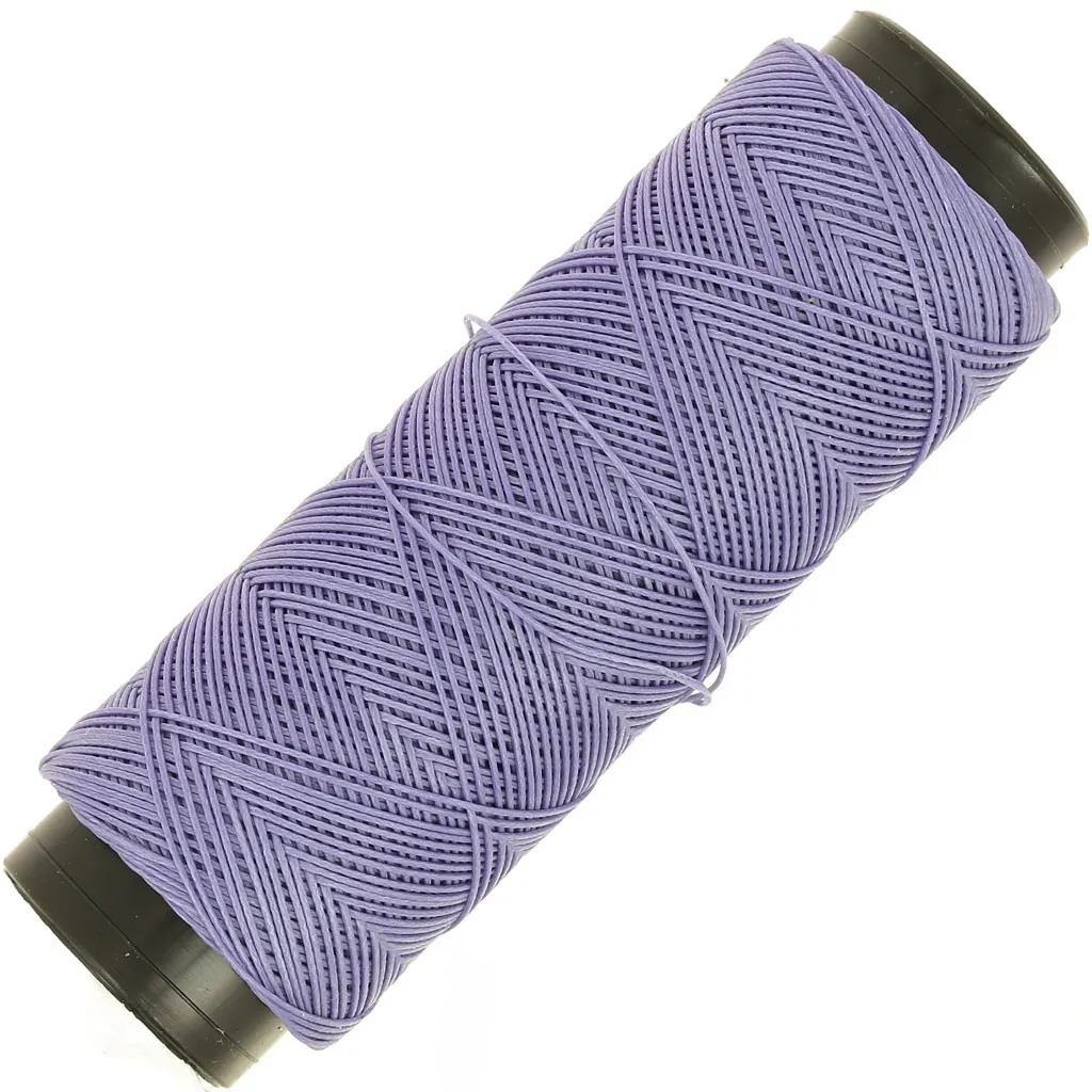 Filato piatto in poliestere cerato Slam Cord per micro macramè 0,6 mm - Ametista x100m