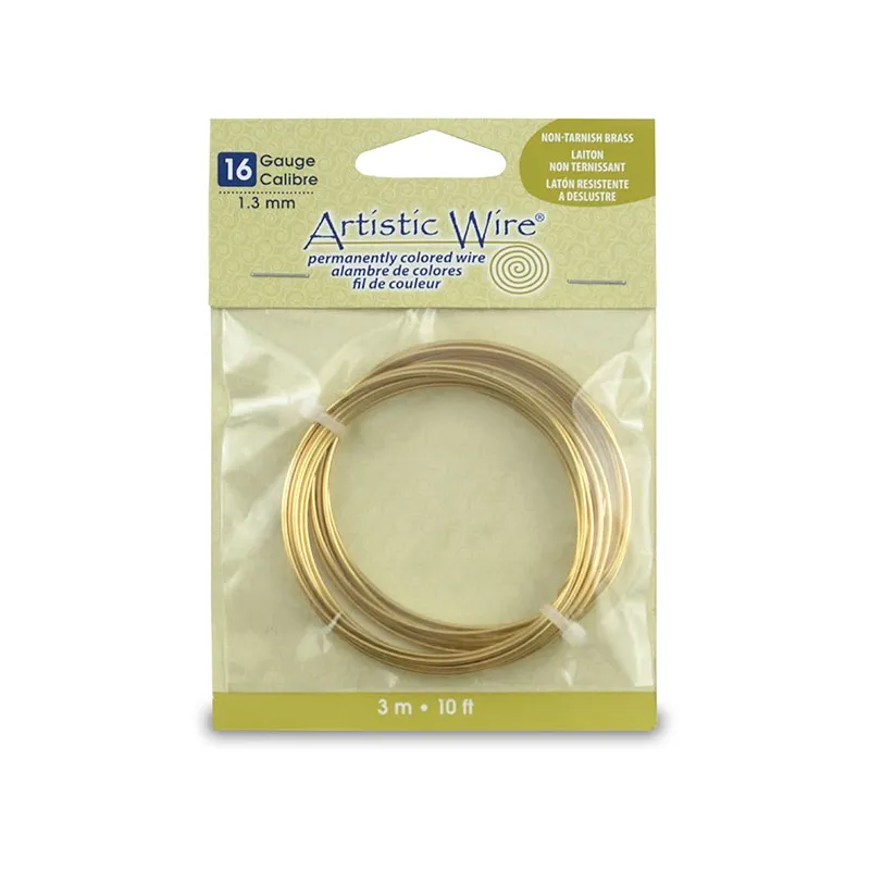 Filo di ottone Artistic Wire mm. 1.29 grezzo x m. 3