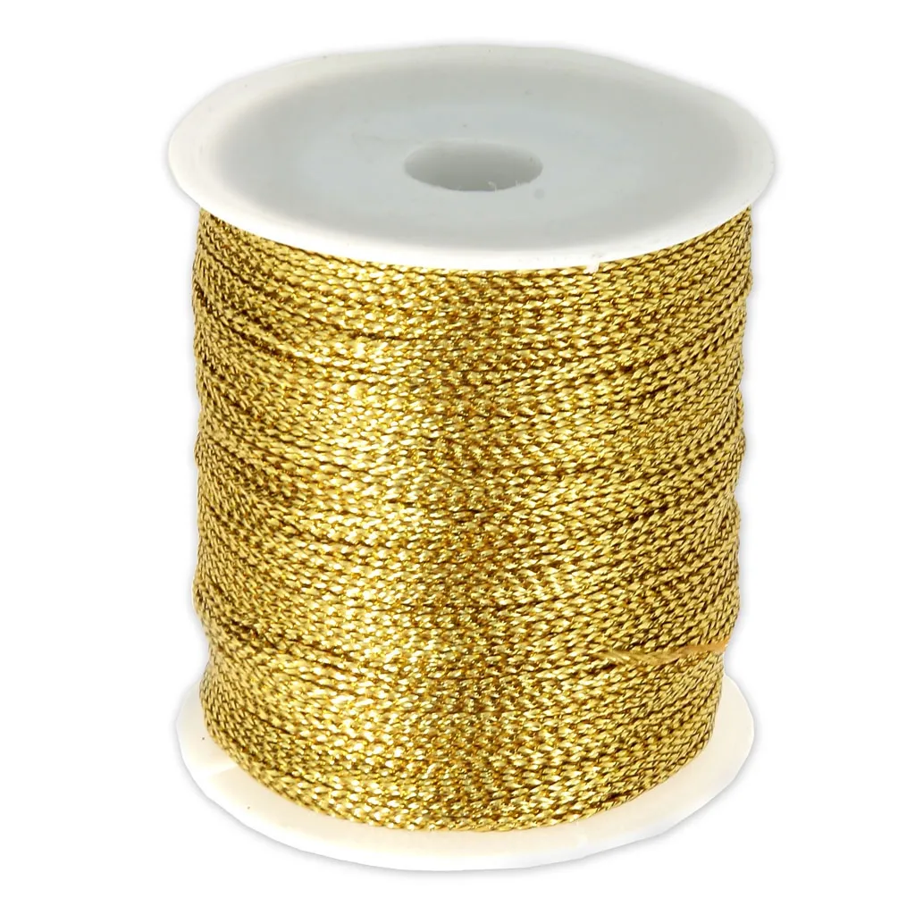 Filo di poliestere 1 mm Dorato metallizzato x 100 m