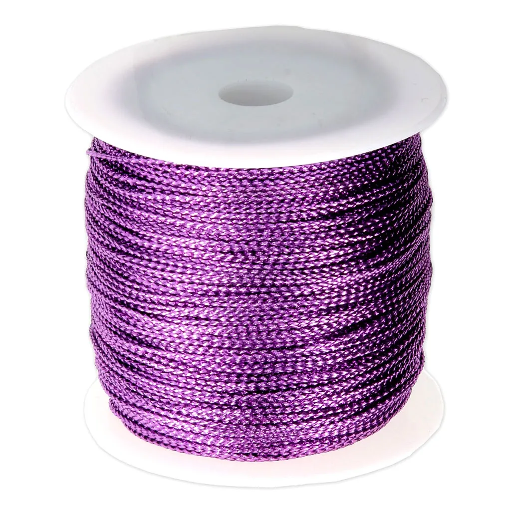 Filo di poliestere 1 mm Viola metallizzato x 100 m