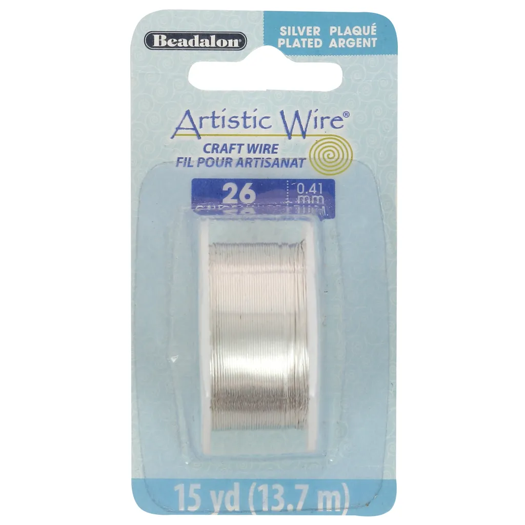 Filo di rame Artistic Wire mm. 0.41 argentato anti-appannamento