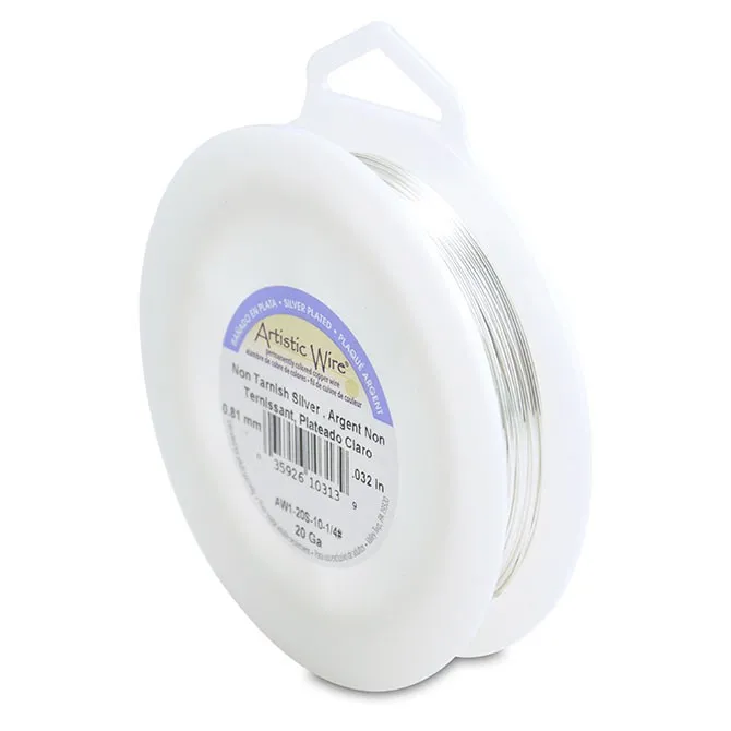 Filo di rame Artistic Wire mm. 0.81 Argentato x 24m