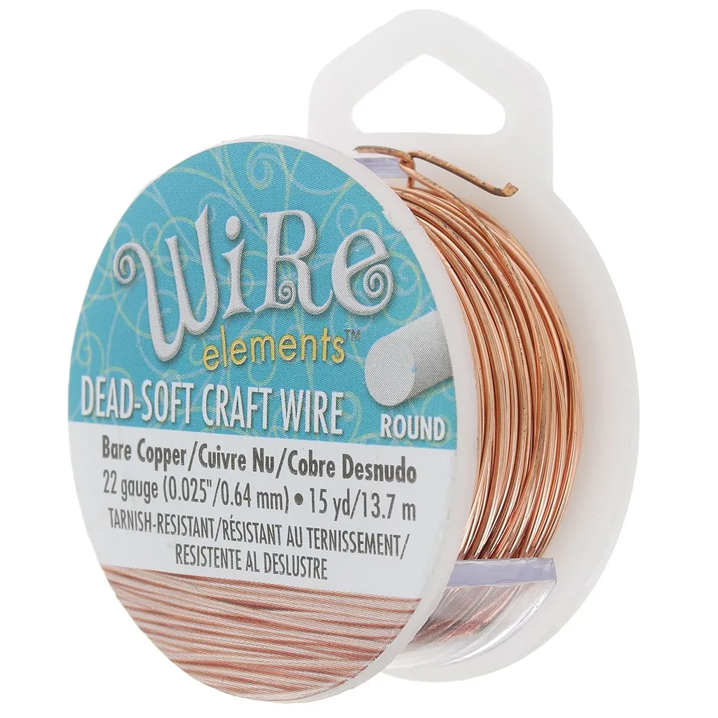 Filo di rame Craft Wire morbido 0.64 mm Naturel anti-ternissement x13.71m