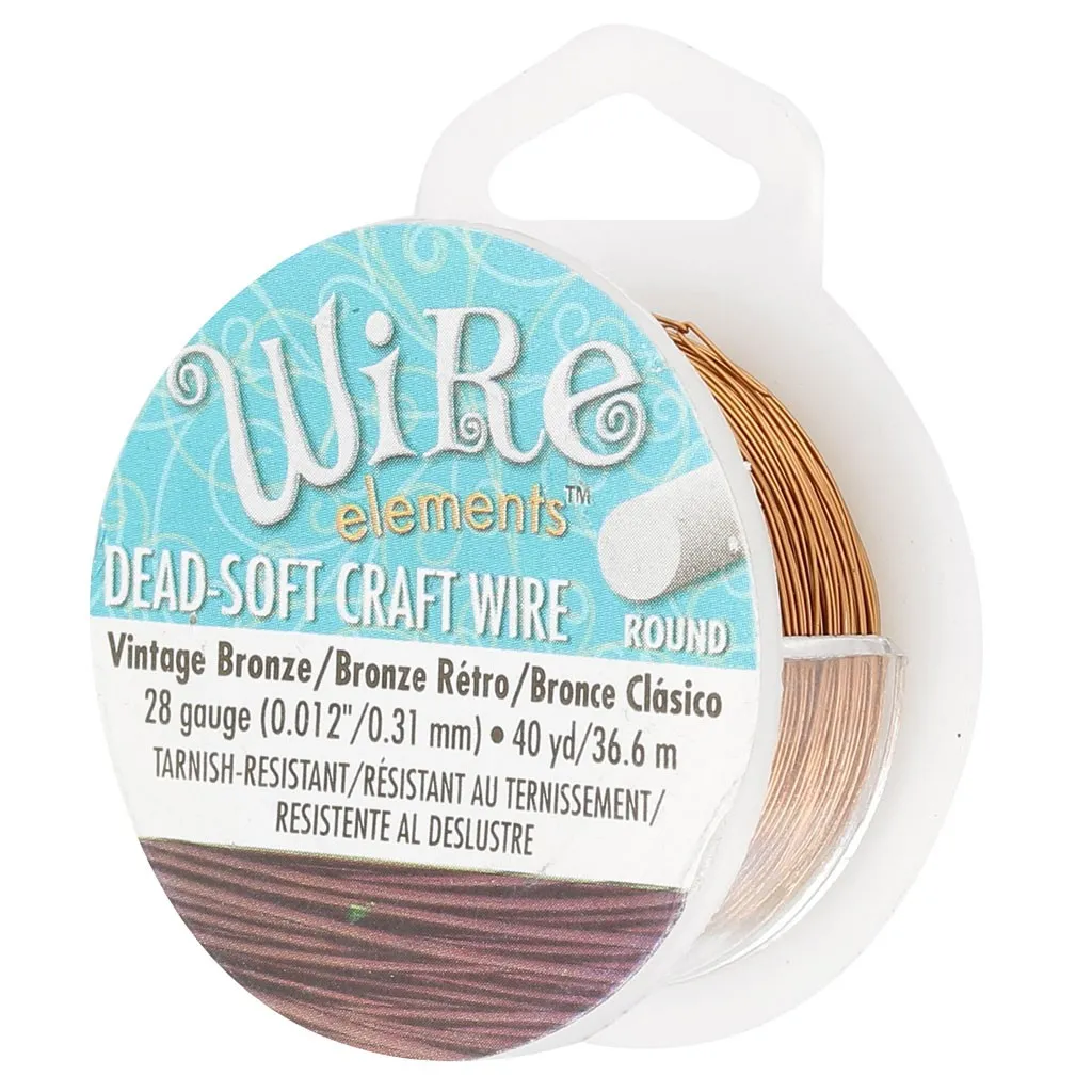 Filo di rame Craft Wire soft 0.32 mm Vintage bronze anti-ossidazione x 36 m
