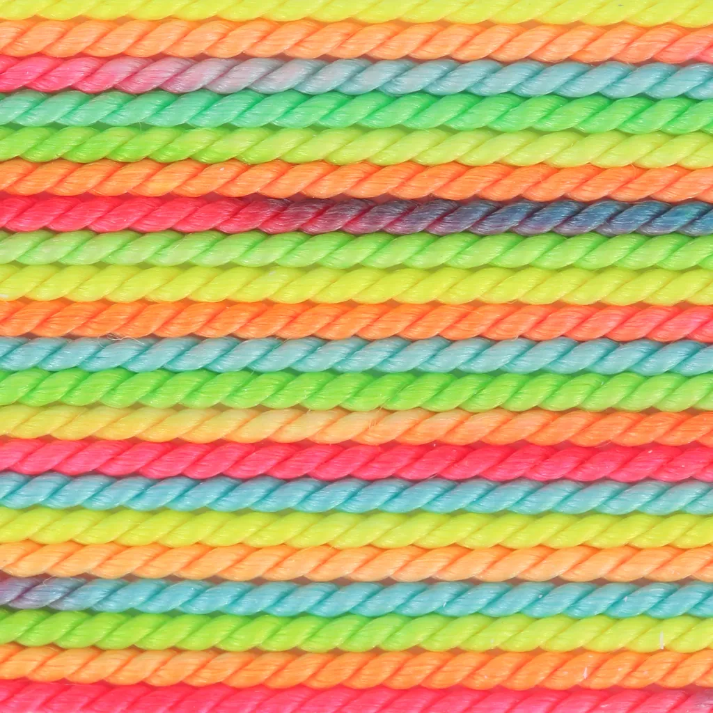 Filo di seta 0,70 mm - Multicolore fluorescente (fosforescente) x2m