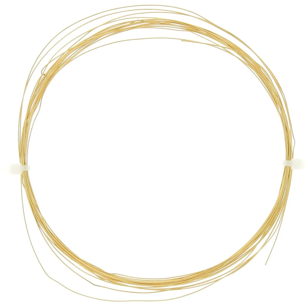 Filo flessibile rotondo da 0,4 mm - Acciaio inox 304L oro x5m