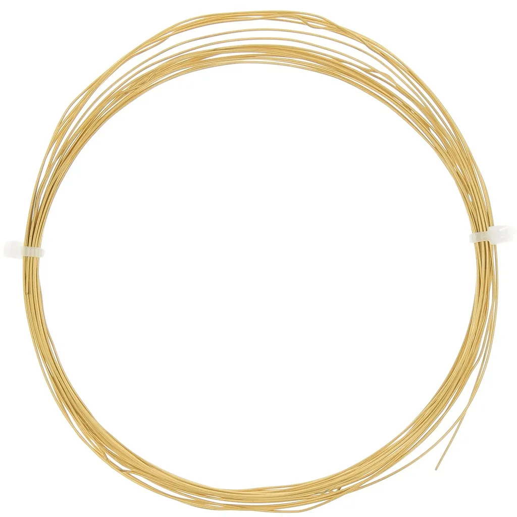 Filo flessibile rotondo da 0,6 mm - Acciaio inox 304L oro x5m
