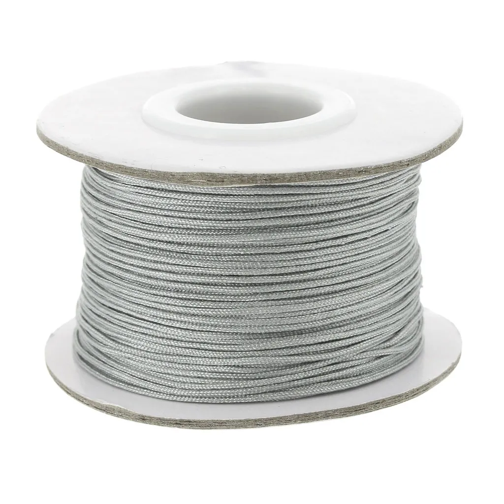 Filo nylon trecciato mm. 0.8 Grigio x m.50