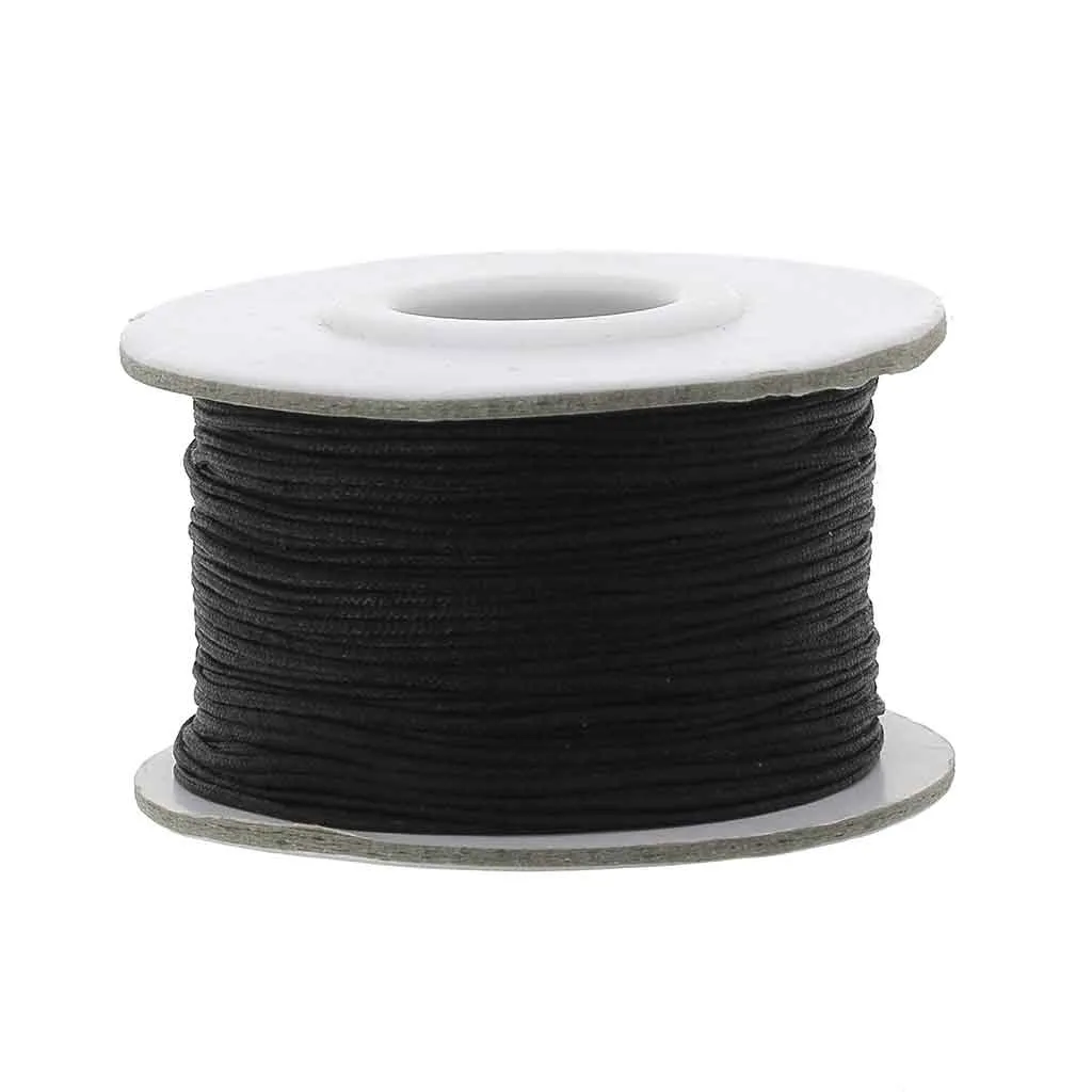 Filo nylon trecciato mm. 0.8 Nero x m. 50