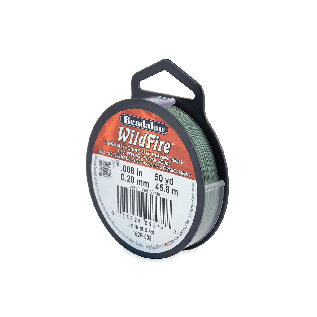 Filo nylon trecciato WildFire mm. 0.20 Verde x m. 45.8