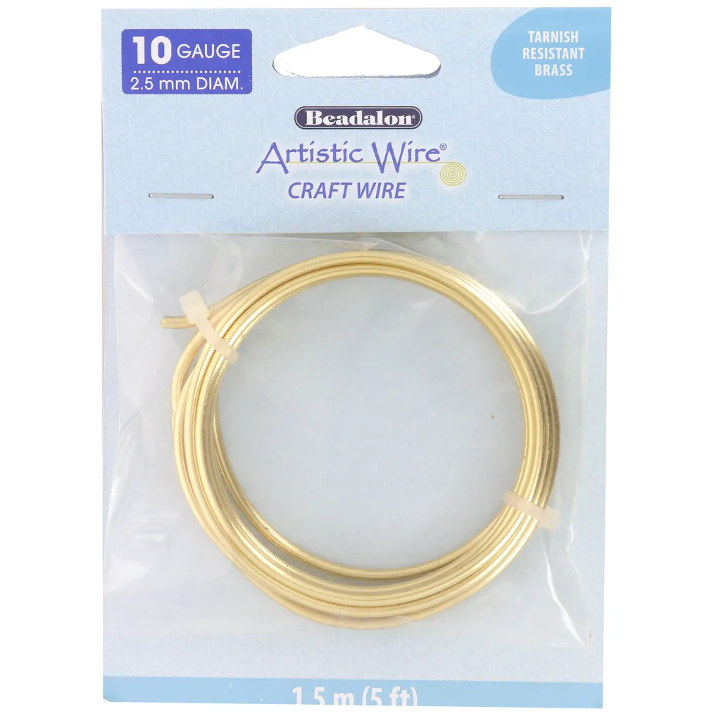 Filo ottone Artistic Wire 2,5 mm - Anti tarnish x1,5m