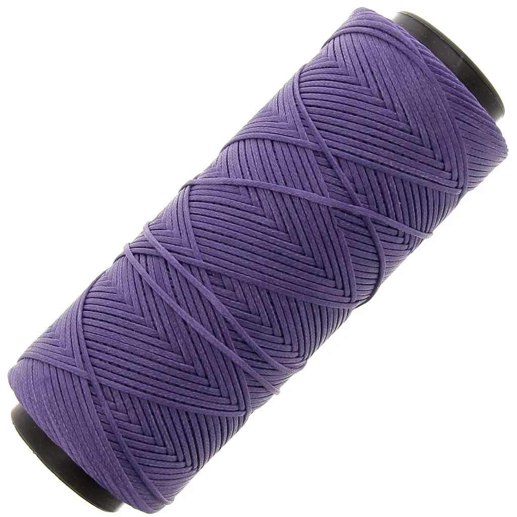 Filo piatto poliestere cerato Slam Cord per micro macramè 1mm - Ametista x100m