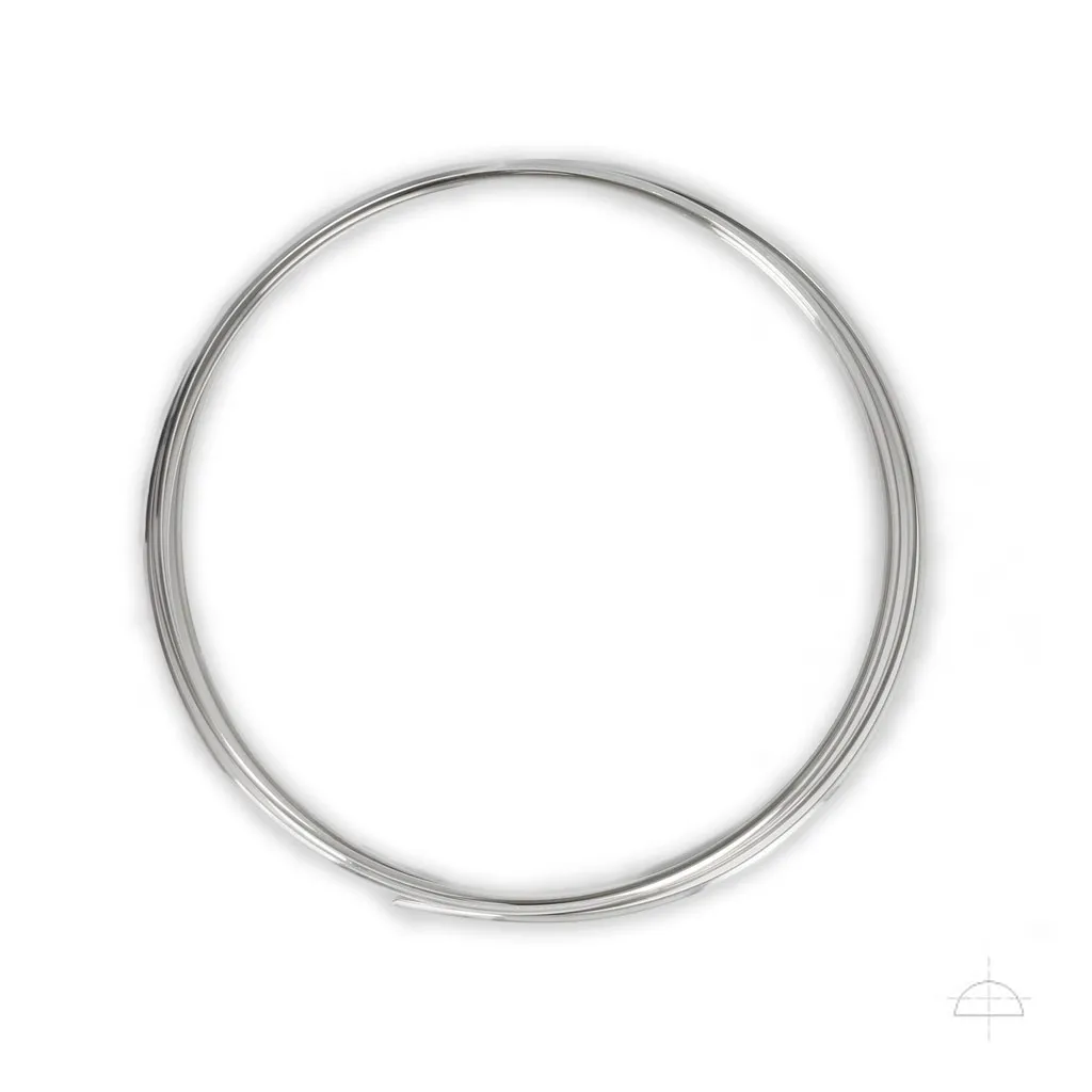 Filo semi-duro 2x1 mm Argento 925 x 1m