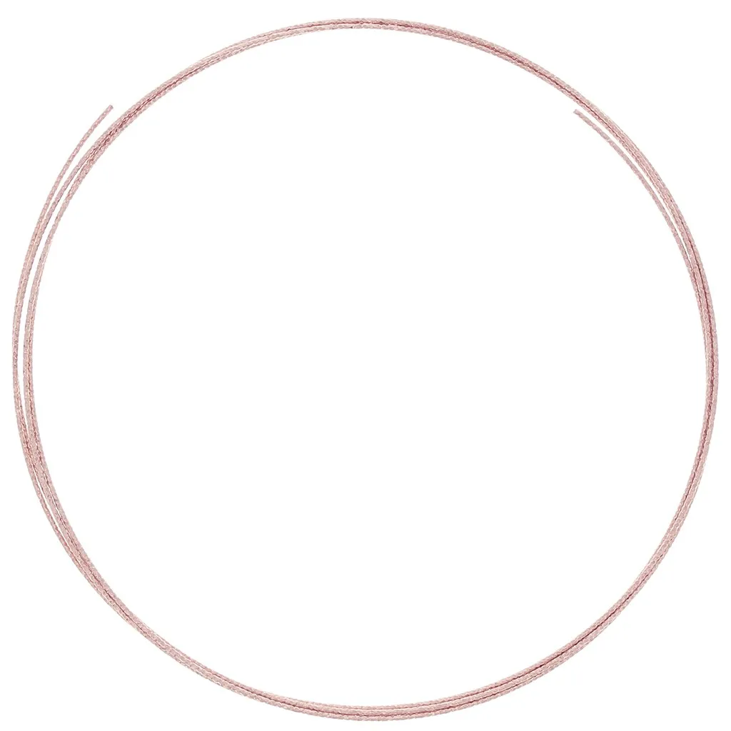 Filo semi duro - ricotto - diamante rotondo 0.7 mm - Argento 925 Dorato rosa x1m